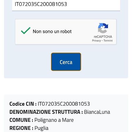 Biancaluna Polignano a Mare Eksteriør bilde